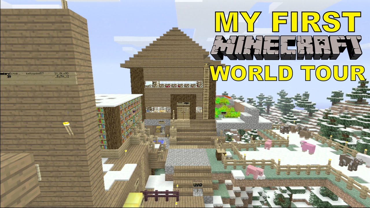 My First Minecraft PS3 World Tour - YouTube