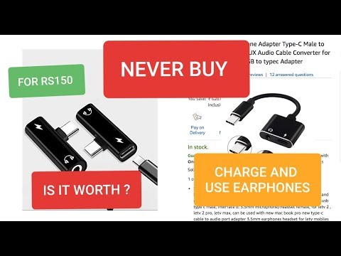 USB C Audio Cable to 2 in 1 Type C 3.5 mm Jack Port || BUY OR NOT ?