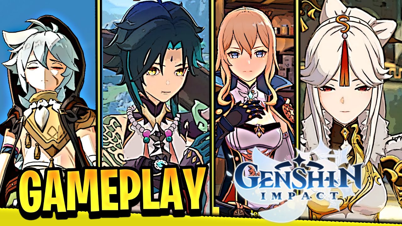 GAMEPLAY DE TOUS LES PERSONNAGES DU GENSHIN IMPACT PART.1 PC YouTube