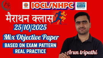 IOCL + NHPC Mega Marathon | Top PYQs + Concept Booster | Crack JE Exam with Arun Sir 🚀