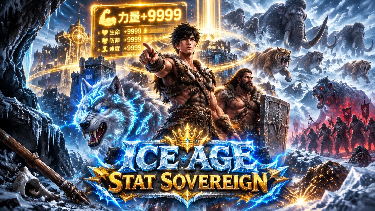 【DUB】Daily Stat Upgrades in Ice Age! Outcast Builds Iron Fortress to Slay Beast Waves! #anime