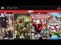 Evolution Marvel Superheroes Games on PSP