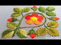Awesome Hand Embroidery Design Tutorial for beginners, Wall Hanging Hand Embroidery colorful art-320