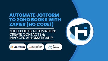 Automate JotForm to Zoho Books with Zapier (No Code!)