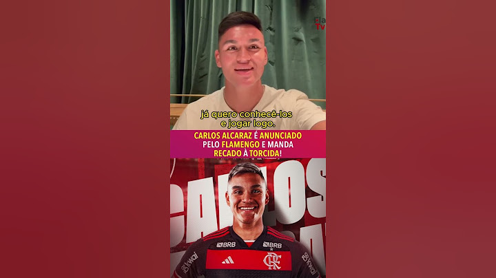CARLOS ALCARAZ é anunciado pelo FLAMENGO e manda recado à torcida! #shorts
