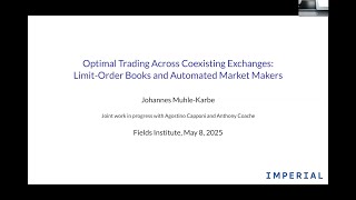 Optimal Trading Across Coexisting Exchanges: Limit-Order Books and Automated Market Makers