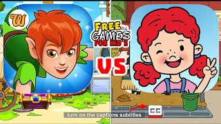 WONDERLAND PETER PAN ADVENTURE vs YOYA BUSY LIFE WORLD | Games for Kids screenshot 3