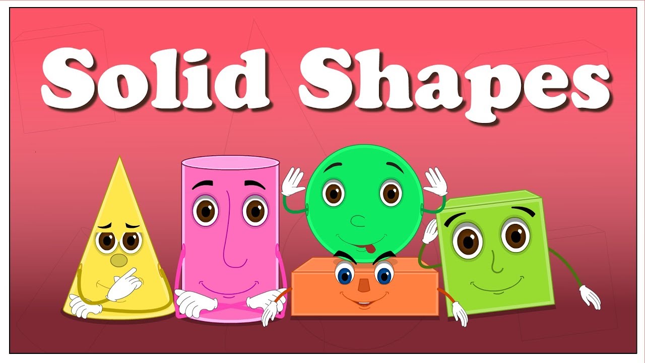 Solid Shapes  #aumsum #kids #science #education #children 