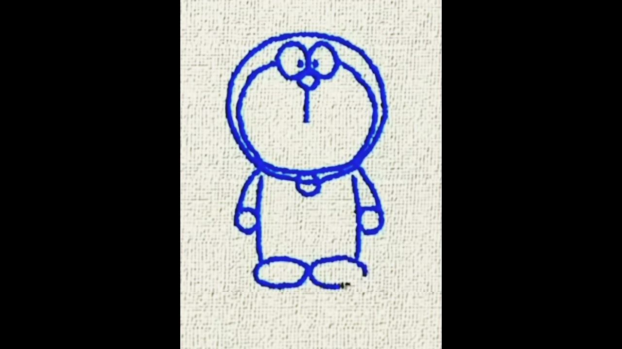 Cara menggambar doraemon dengan mudah 