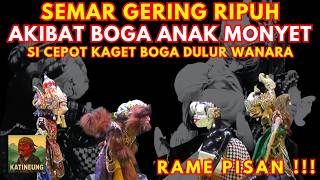Si Cepot Kaget  Semar Gering Ripuh Akibat Boga Anak Monyet  Wayang Golek Asep Sunandar Sunarya