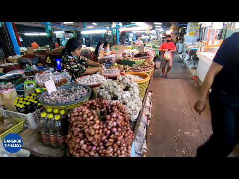 ตลาดอุดมสุข ใกล้ BTS อุด​มสุข​ | Udom Suk Market, Bangkok Thailand