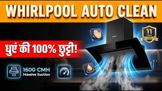 Whirlpool CGFL PRO 604 HAC BK HOOD Auto Clean Curved Glass 60 cm Chimney Review in Hindi | Features