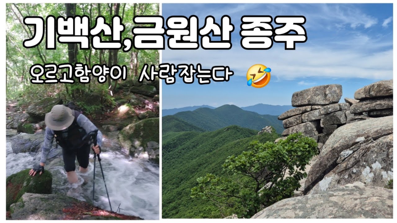 [기백산 금원산] 약 11km 기백산,금원산 종주 / 오르고함양 챌린지 / 생각보다 난이도가 무난합니다 / 폭우내린 다음날에 가지 마세요 ~ /