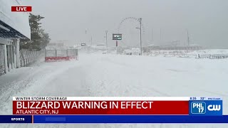 Blizzard impacts Atlantic City, New Jersey | PHL17 Morning News
