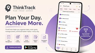 Master Your Day with ThinkTrack | Plan, Focus & Succeed #productivity #reminder #TODO  screenshot 4