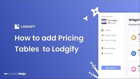 How to add Pricing Tables to Lodgify