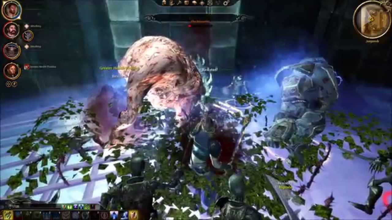 Dragon Age Origins - Golems of Amgarrak - Boss Fight:  - video