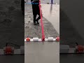 The process of leveling cement using simple tools #shorts