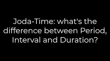 Java :Joda-Time: what