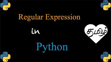 Regular Expression in Python | In Tamil