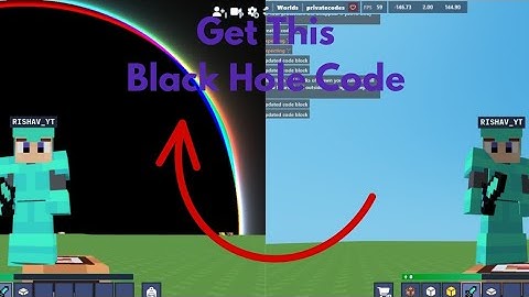 Black Hole Code In Bloxd.io||Bloxd.io New Update??!!|| Cool Codes