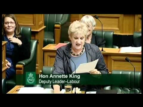 Question 2: Hon Annette King to the Minister of Finance - Part 1