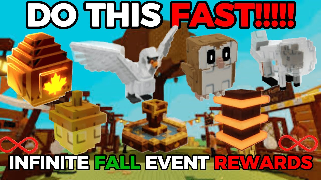 Fall Rewards Getting All the Fall Event Rewards Using Infinite Rewards Method In ...