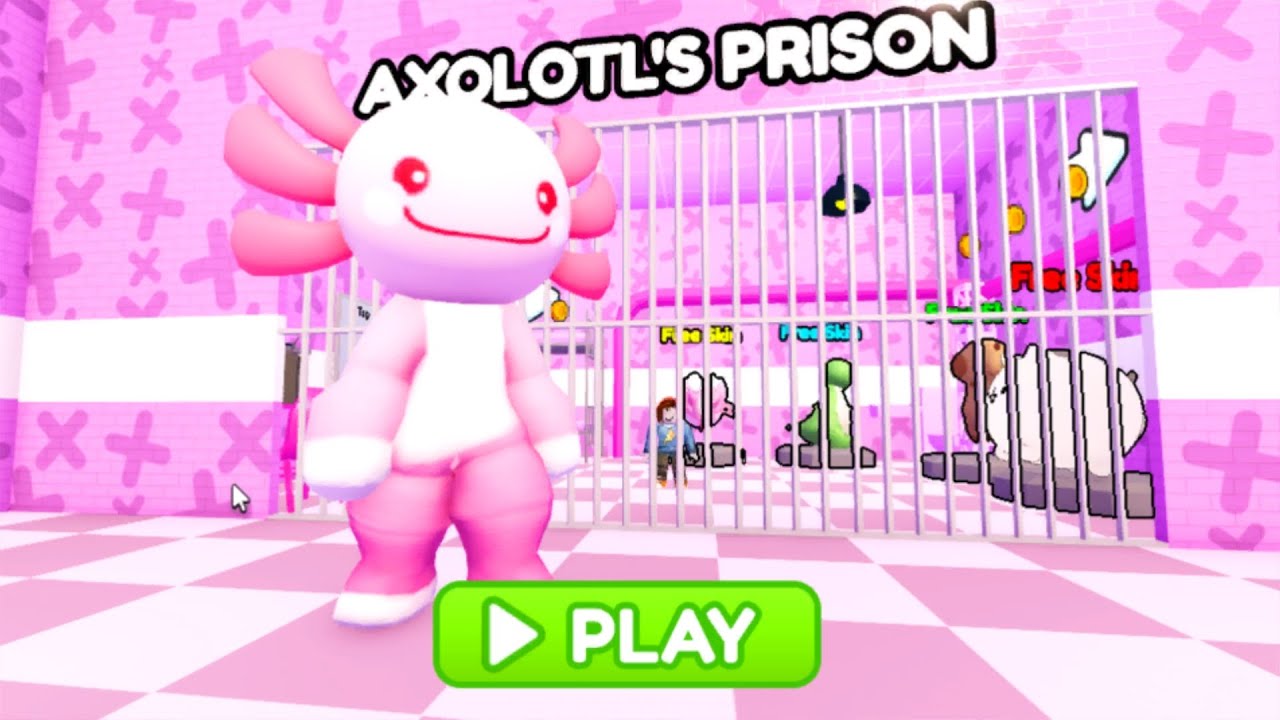 AXOLOTL'S PRISON RUN OBBY = game Roblox 