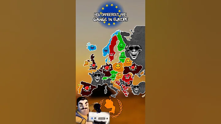 how dangerous are gangs in #europe #map #geography #mapping #history #mapper #usa #russia #shorts