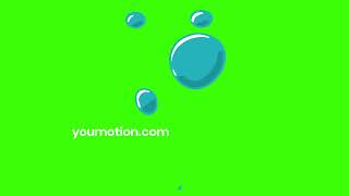 Animated Bubble Elements on Green Screen
