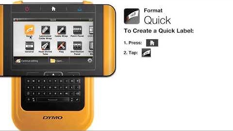 Dymo XTL 500 - How to Create a Quick Label