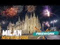 Firework in duomo milan  italy  indianvlogger travelvlog newyear2024 italyvlogs