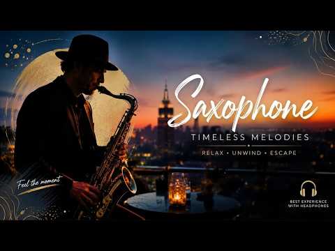 Soft Saxophone Melodies in the Rain 🎷 Relaxing Jazz Instrumental for Deep Sleep & Stress Relief