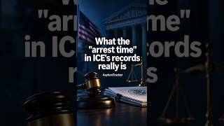 What the arrest time in ICE's records really is #Shorts