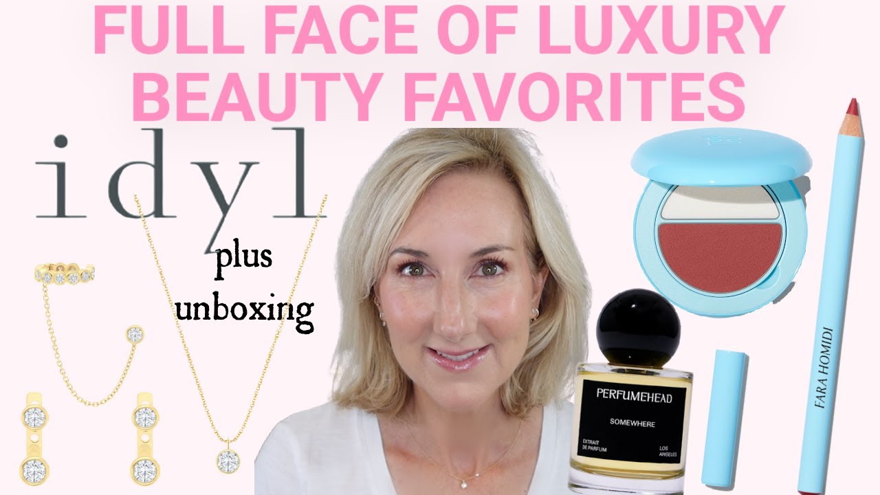 FULL FACE OF LUXURY FAVORITES | PLUS IDYL JEWELRY UNBOXING! - YouTube