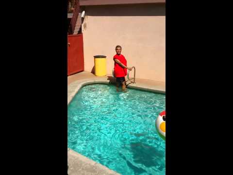 Swimming with kids
