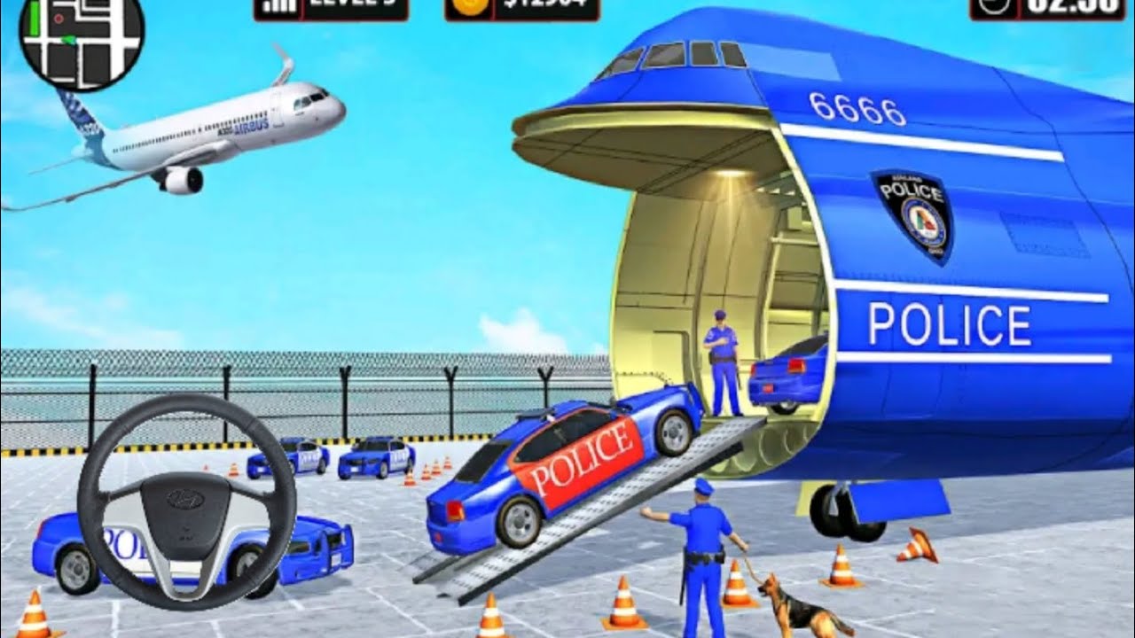 Police Plane Transporter Simulator [ Android Gameplay ]