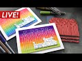 🔴 LIVE REPLAY - Creating Backgrounds with Watercolor Markers