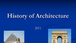 Lecture 03 - Egyptian Architecture P