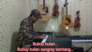 Bubuy Bulan - Lagu daerah Jawa Barat (karaoke+lirik) Do= B minor. Live piano karaoke version