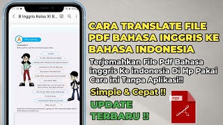 Cara Translate File Pdf Bahasa Inggris Ke Indonesia Di Hp Android Tanpa Aplikasi Tambahan