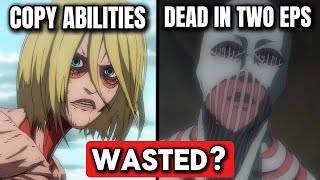 Attack on Titan’s Most Wasted/Underutlized Concepts…