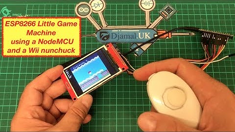 ESP8266 Little Game Machine using a NodeMCU and a Wii nunchuck