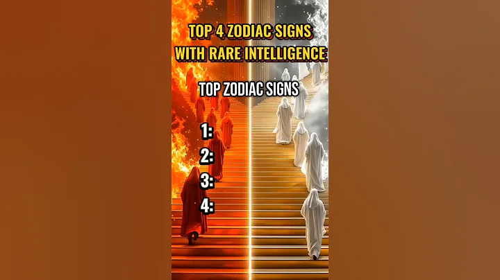 Top 4 Zodiac Signs With the Rare Intelligence #zodiacsignsexplained #zodiacwhisperer #shorts