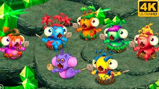 Prismatic PongPing - all versions (My Singing Monsters: Dawn Of Fire) 4k