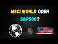 MSCI WORLD VS. S&P500 - Mehr Rendite durch mehr Risiko?
