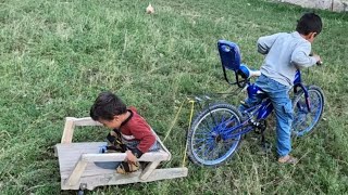 Making a stroller with very simple tools