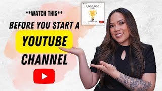 **WATCH THIS** BEFORE YOU START A YOUTUBE CHANNEL | WHAT YOU NEED TO KNOW (THE TRUTH)