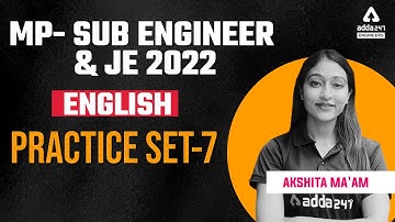 MP Sub Engineer 2022 | MP Sub Engineer English | Practice set-7