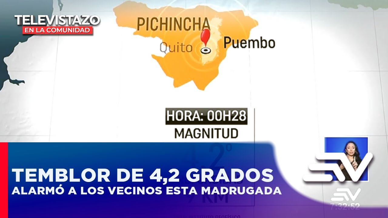 Temblor de 4,2 grados asustó a los vecinos esta madrugada | Televistazo ...